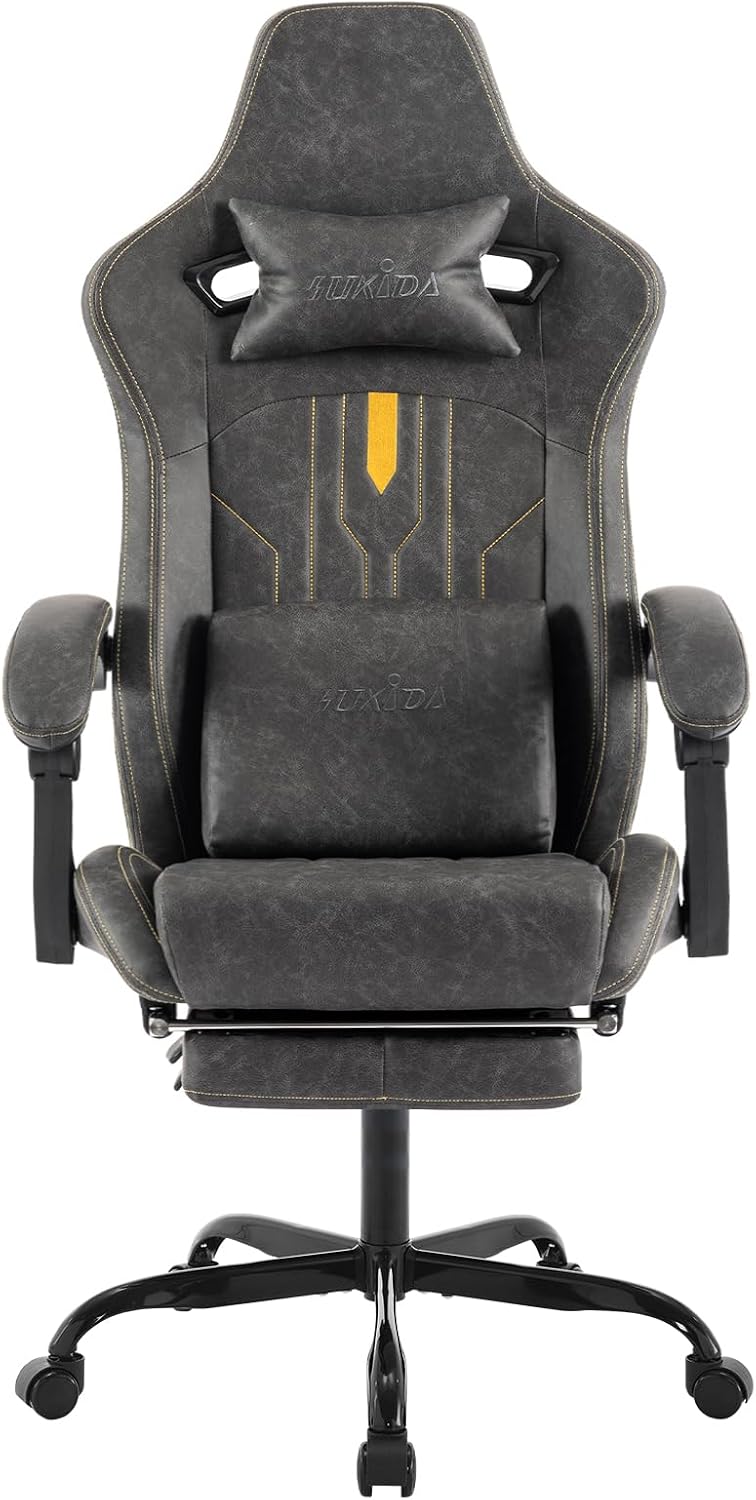 Video Gaming & Esports Usd Acc - Gaming Chair with Footrest Ergonomic Computer