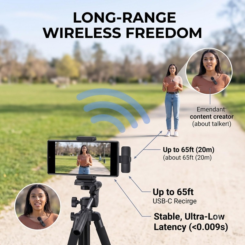 Wireless Lavalier Microphone M - Video Gaming & Esports Usd Acc review and price