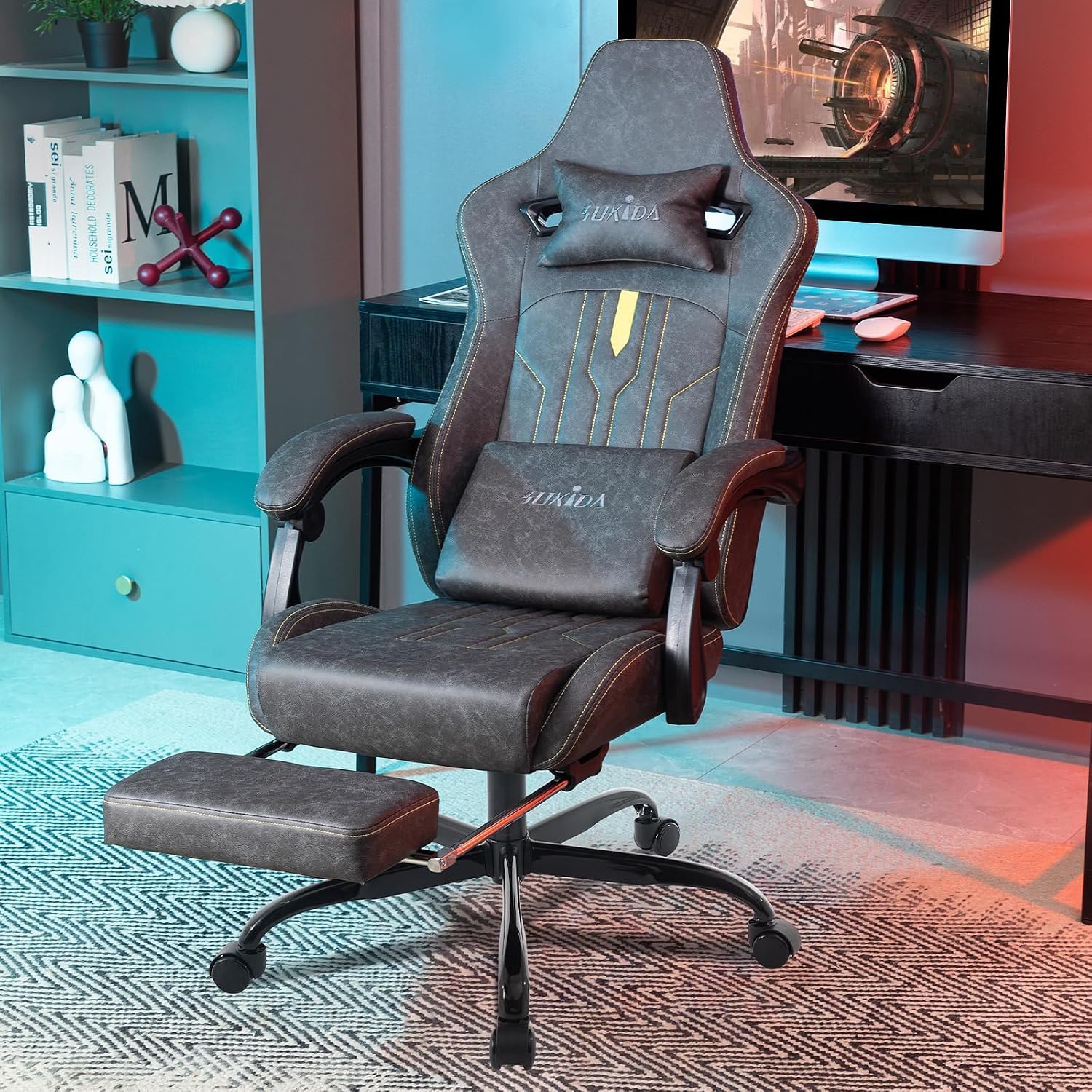 Gaming Chair with Footrest Erg - Video Gaming & Esports Usd Acc review and price
